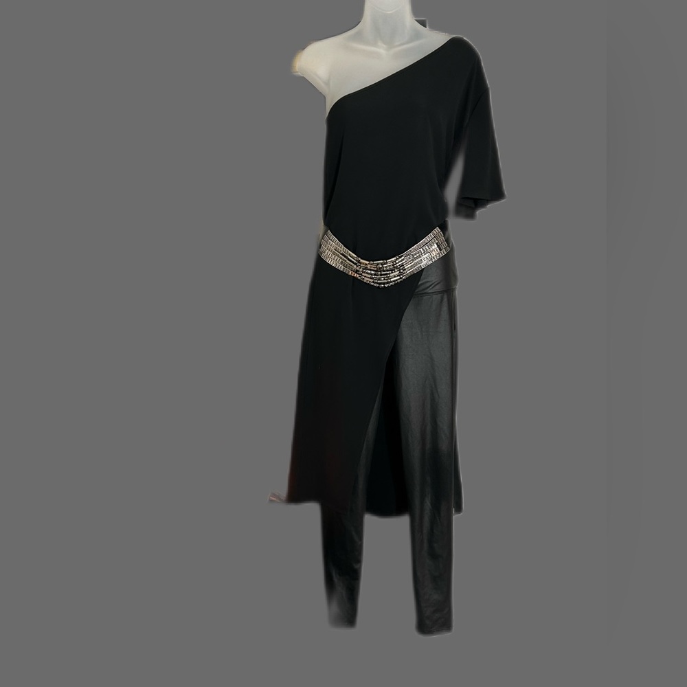 Women’s asymmetric one-shoulder top (belt and pants sold separately)